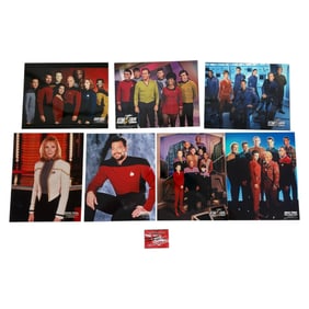 Vintage Star Trek: Deep Space NineCast Photo With 2014 Convention Pass