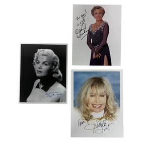 Vintage Signed Photos Of Hollywood Actresses Featuring Gloria Pall, Cloris Leechman, Loretta Swit 8i