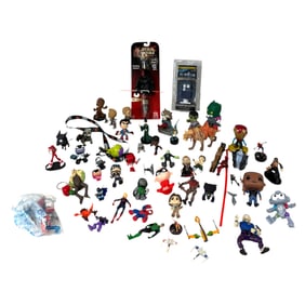Vintage Assorted DC & Marvel Mini Figures And Toys