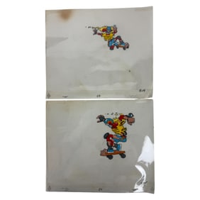 Vintage Born To Skate Hand Drawn And Colored Sketches 12.5inx10in