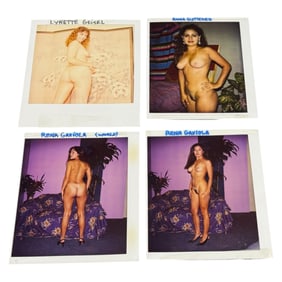 Vintage Nude Polaroid Photo Original Magazine Production Shoot Lot of 5