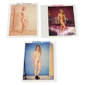 Vintage Nude Polaroid Photo Original Magazine Production Shoot Lot of 22