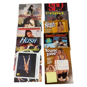 Vintage Adult Nude Magazine Collection Lot of 10 NOS