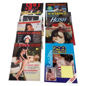 Vintage Adult Nude Magazine Collection Lot of 10 NOS