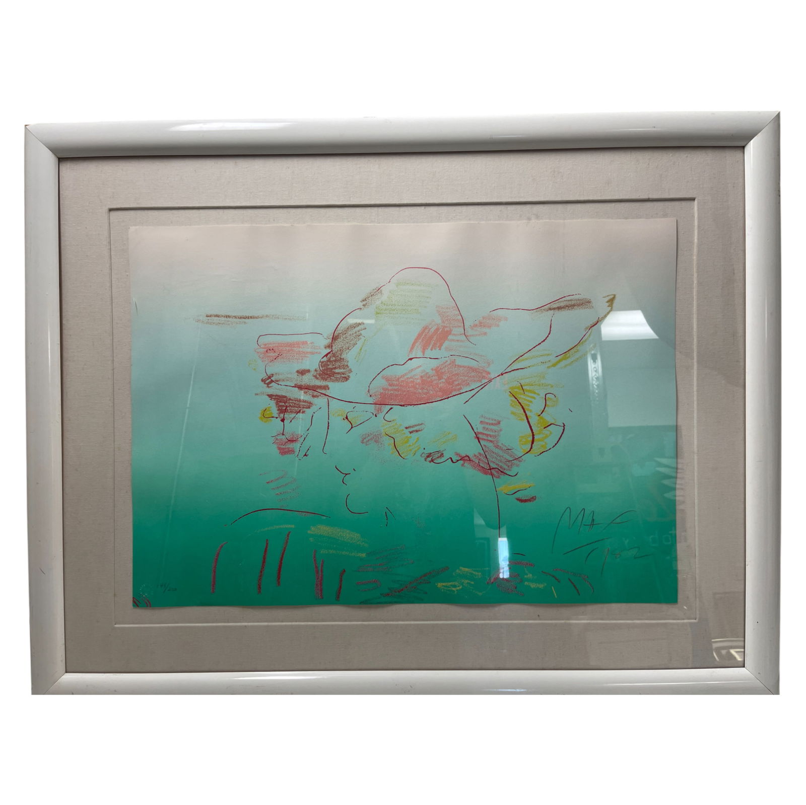 Peter Max "The Dream I" 1982 Limited Edition 148/200 Framed 41" x 32" (1 of 3)