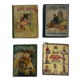 Antique Oliver Twist And Stormy Misty Foal Book Lot