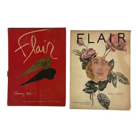 Vintage First And Fourth Issue 1950 Flair Magazine