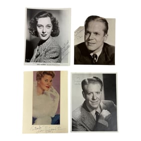 Vintage Hollywood Actor Actress Signed 8 x 10 Photo Collection