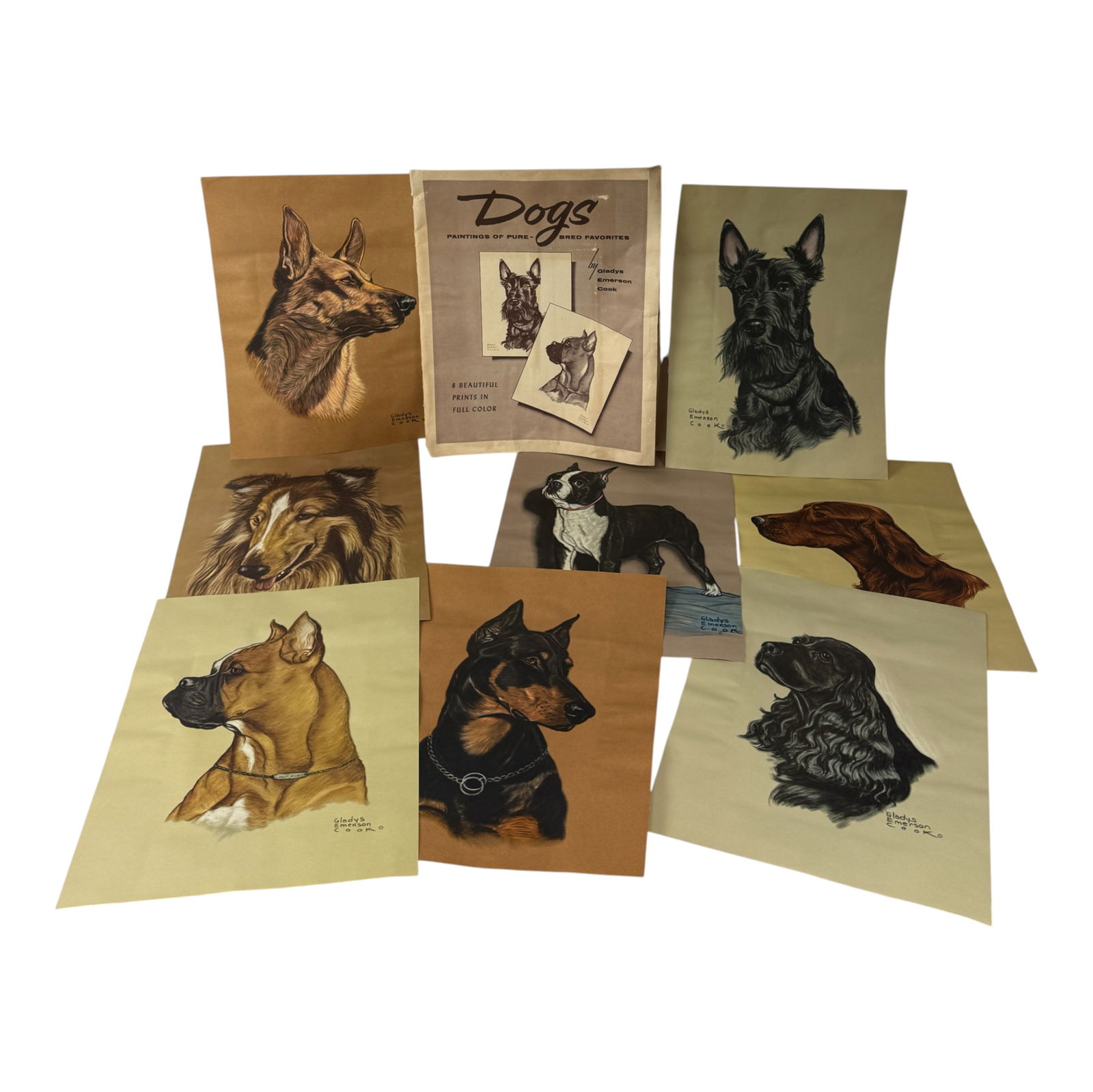 Vintage Gladys Emerson Cook Dog Breeds Full Color Print Book (1 of 10)