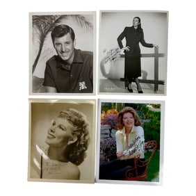 Vintage Hollywood Actor Actress Signed 8 x 10 Photo Collection