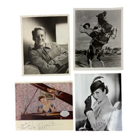 Vintage Hollywood Actor Actress Signed 8 x 10 Photo Collection