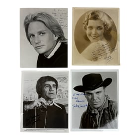 Vintage Hollywood Actor Actress Signed 8 x 10 Photo Collection