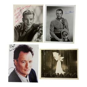 Vintage Hollywood Actor Actress Signed 8 x 10 Photo Collection