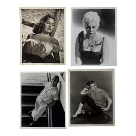 Vintage Hollywood Actor Actress Signed 8 x 10 Photo Collection