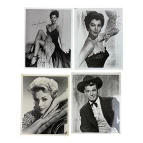 Vintage Hollywood Actor Actress Signed 8 x 10 Photo Collection