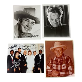 Vintage Hollywood Actor Actress Signed 8 x 10 Photo Collection