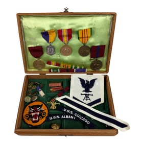 Vintage WW2 Military Medal Collection Lot