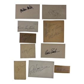 Vintage Autograph Collection Lot