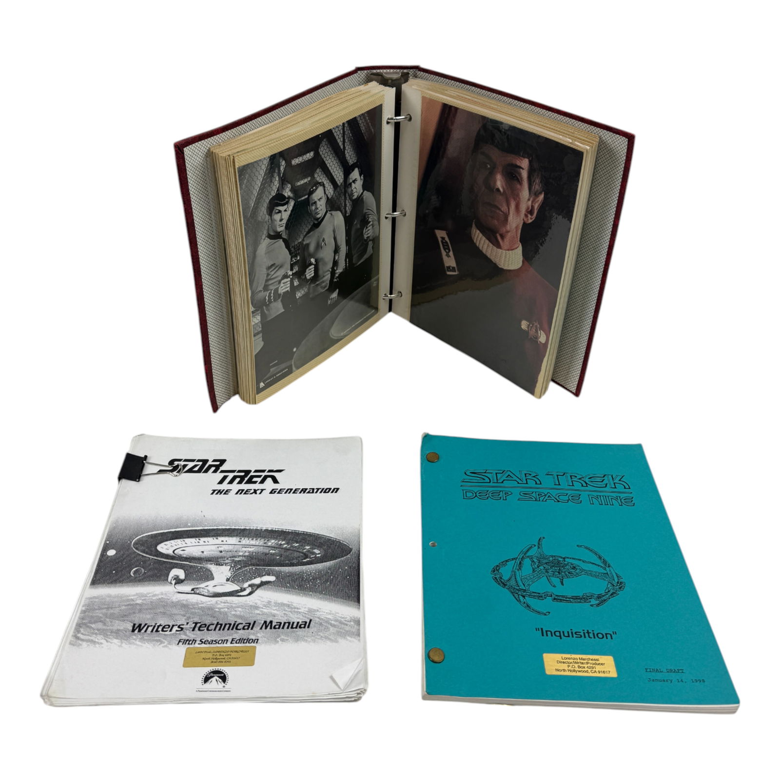 Vintage Star Trek Cast Member Photo Album And Scripts (1 of 3)
