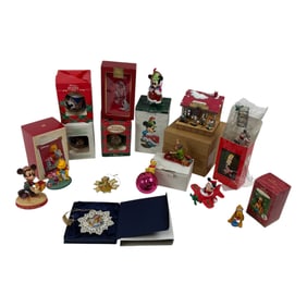 Vintage Disney Christmas Ornament Collection Lot