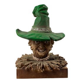 Vintage Scarecrow Prop Head From Wizard Of Oz