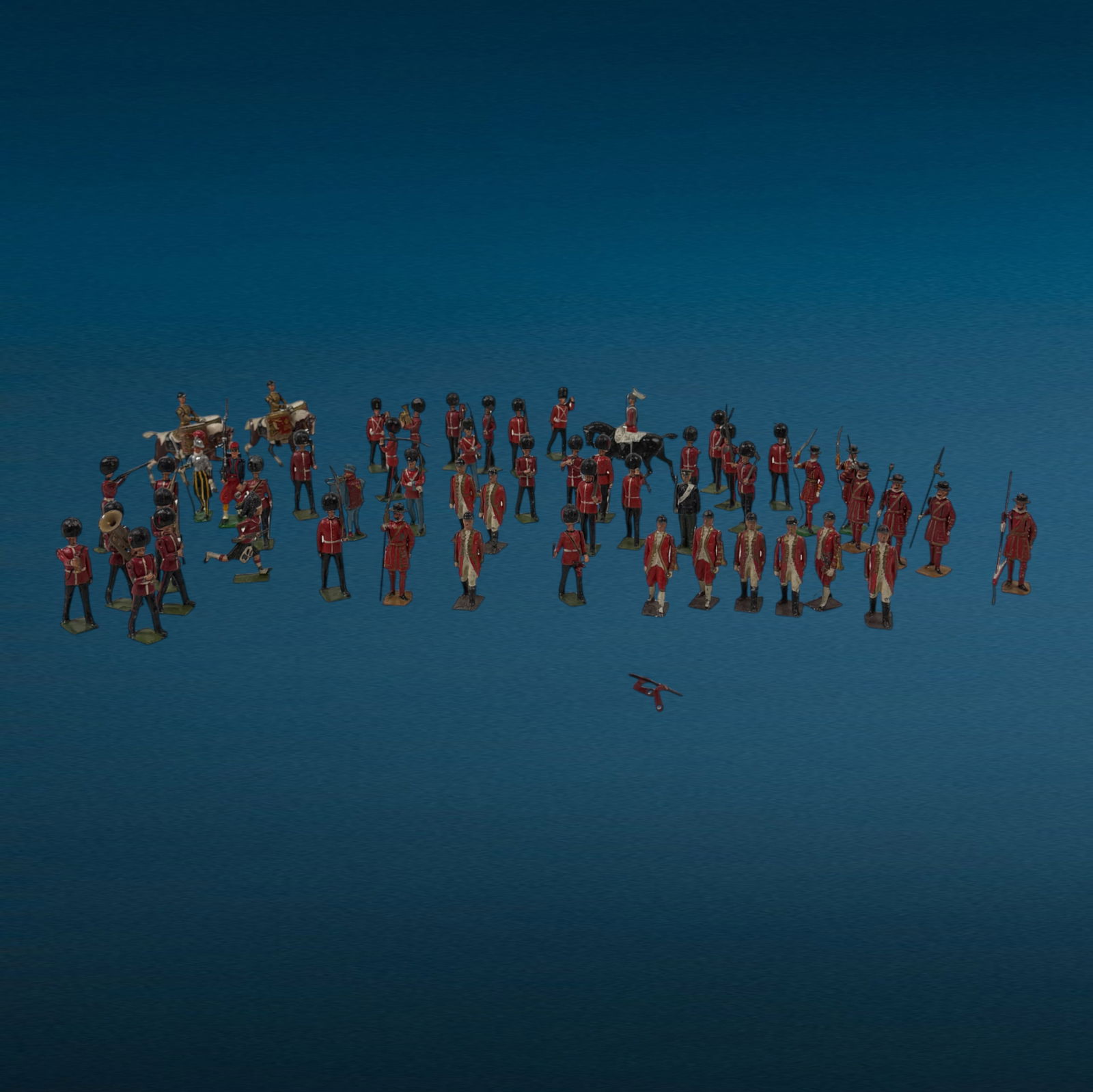 Vintage Metal Soldiers, Drummers And Cavalry Action Figures: Vintage Metal Soldiers, Drummers And Cavalry Action Figures