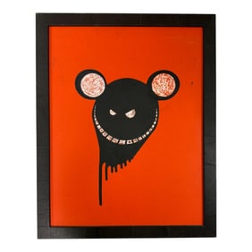 Vintage Dead Maus Decoupage Art