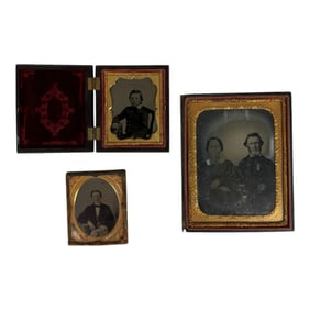 Antique Photo Lot Of Ambrotype Photos From 1850-1860s