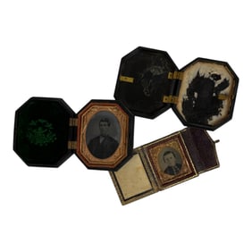 Antique Photo Lot Of Tintype Photos From 1860-1870s