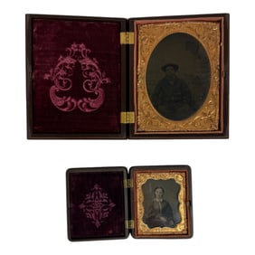 Antique Photo Lot Of Tintype Photos From 1860-1870s