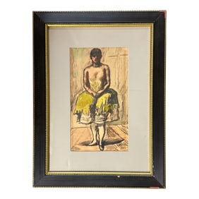Vintage Beer Wilhelm AmandiusErotica Watercolor Painted Drawing