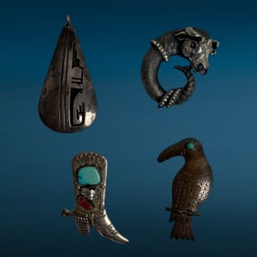 Antique Native American Made Sterling Silver Jewelry