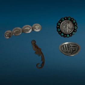 Antique Native American Made Sterling Silver Jewelry