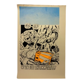Vintage Origional Comic Book Poster Art Thor Immortal 1972