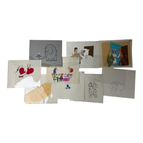 Vintage Cartoon animation production cel Lot