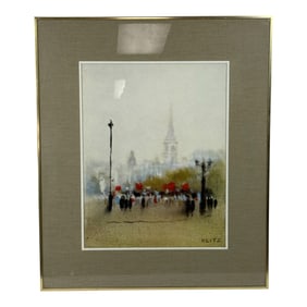 Vintage Anthony Robert Klitz Changing Of The Guard At Regent Park Print