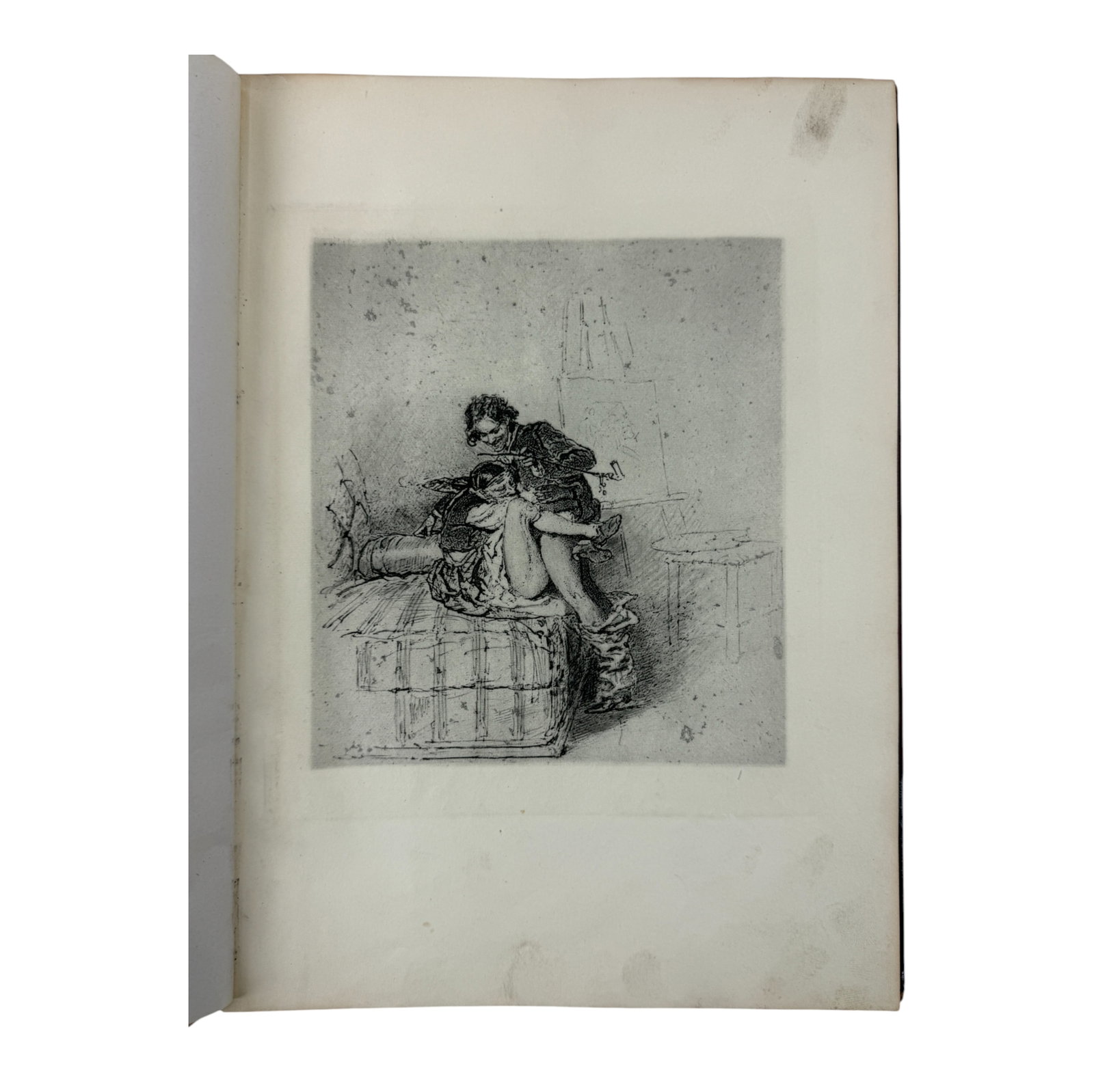 EROTICA -- ZICHY, Michael von (1827-1906). Liebe. Leipzig: privately printed, Book Set of 40 Erotic: EROTICA -- ZICHY, Michael von (1827-1906). Liebe. Leipzig: privately printed, Book Set of 40 Erotic Photo Engravings One of 300 copies only Book in Disrepair Images Untouched. Please Examine this Lot 
