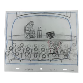 The Simpsons Original Hand Drawn Storyboard Animation Art