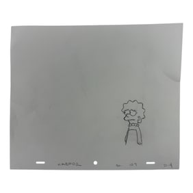 The Simpsons Original Hand Drawn Storyboard Animation Art