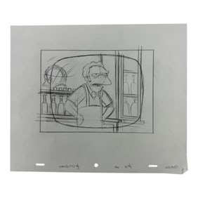 The Simpsons Original Hand Drawn Storyboard Animation Art