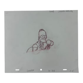 The Simpsons Original Hand Drawn Storyboard Animation Art