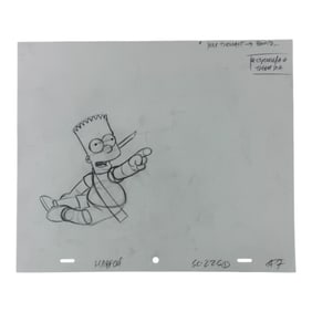 The Simpsons Original Hand Drawn Storyboard Animation Art