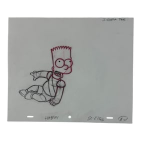 The Simpsons Original Hand Drawn Storyboard Animation Art