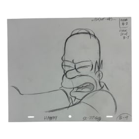 The Simpsons Original Hand Drawn Storyboard Animation Art