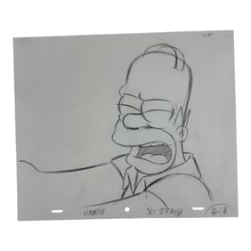 The Simpsons Original Hand Drawn Storyboard Animation Art