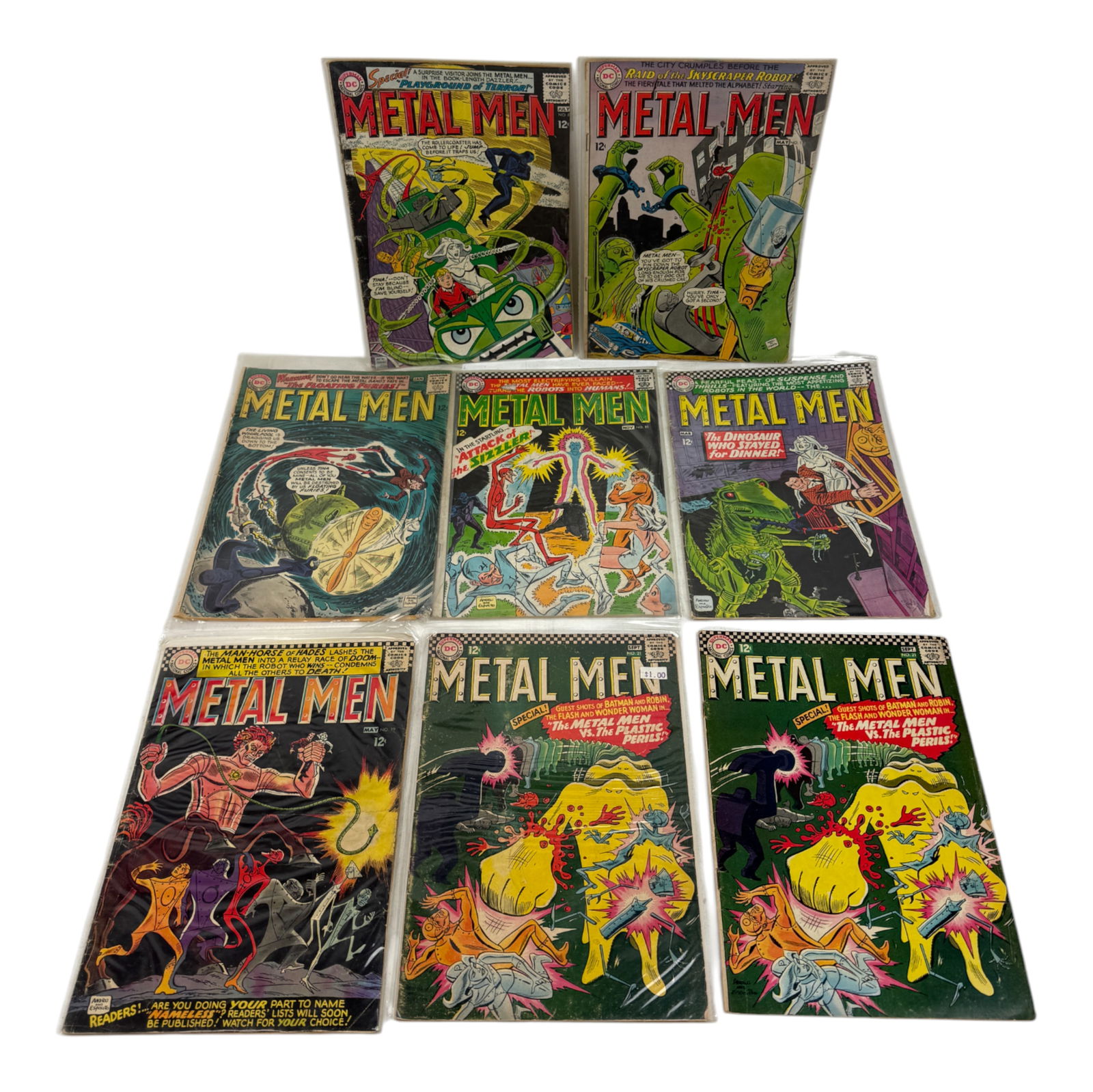 Vintage Comic Book Metal Men Collection Lot (1 of 5)