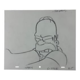 The Simpsons Original Hand Drawn Storyboard Animation Art