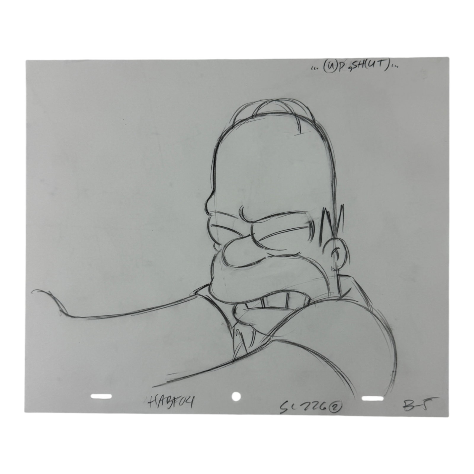 The Simpsons Original Hand Drawn Storyboard Animation Art: The Simpsons Original Hand Drawn Storyboard Animation Art. Size: 12 1/2" x 10".