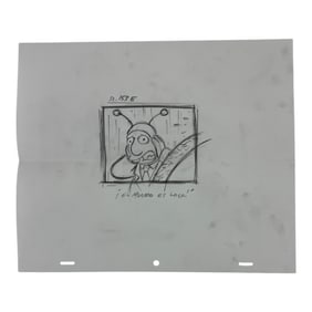 The Simpsons Original Hand Drawn Storyboard Animation Art