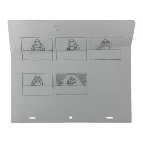 The Simpsons Original Hand Drawn Storyboard Animation Art